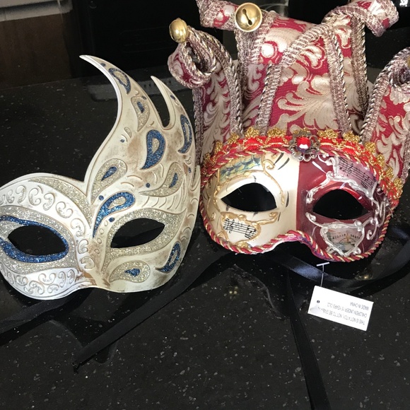 Authentic Masquerade Ball Masks - 2 masks - NWT - Picture 6 of 6